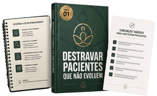 Mockup do bônus Protocolos de Destravamento Clínico