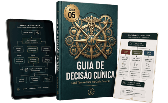 Mockup do bônus Mapa de Decisão Clínica